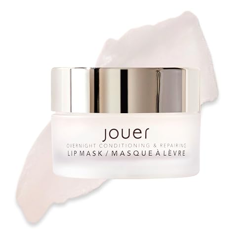 Jouer Mint Overnight Lip Masque ? Moisturizing Lip Treatment - Lip Mask Formulated with Maxi Lip for Plumper Lips and Visual Fullness - Shea Butter for Hydration