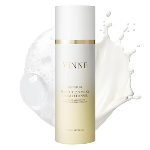 Milky Foam Facial Cleanser with LHA & PHA - Korean Oil & Water Dual-Action Face Wash