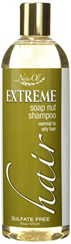 NaturOli Soap Berry Shampoo - Normal to Oily Hair, Sulfate Free, All Natural 16oz