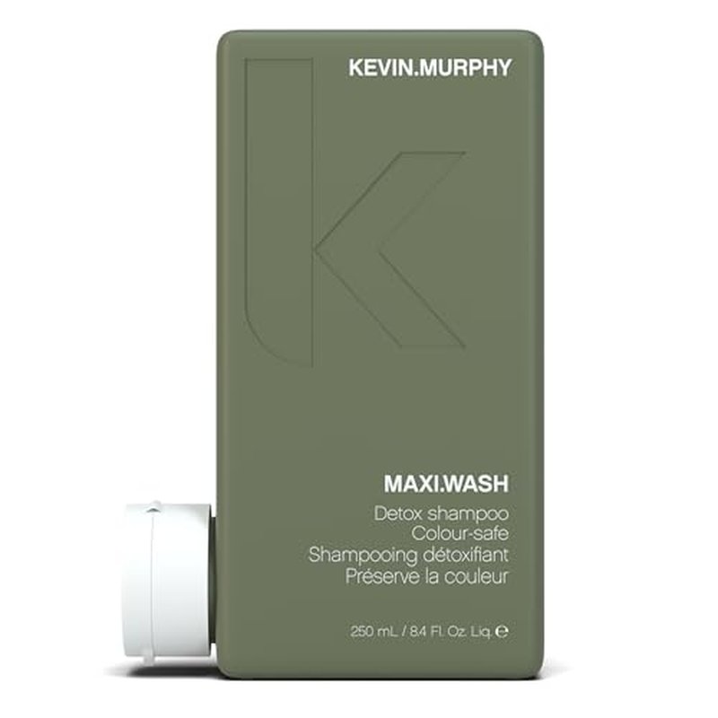 KEVIN.MURPHY MAXI.WASH - Detox Shampoo - Removes Build-Up & Minerals - Colour Safe - Scalp Shampoo - Sulphate Free & Paraben Free - 250 mL / 8.4 fl oz