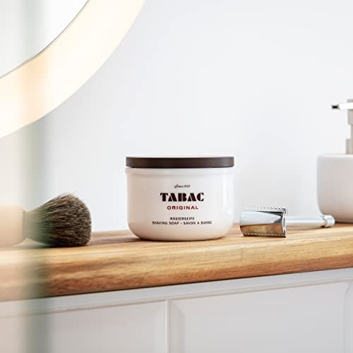 Tabac Original Shaving Soap Bowl 4.4 Ounces for Men - Close & Comfortable Shave