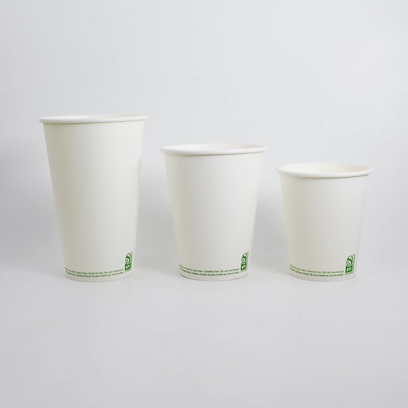 Disposable Coffee Cups 16 Oz Leak-Proof Paper Drinkware Pack of 500