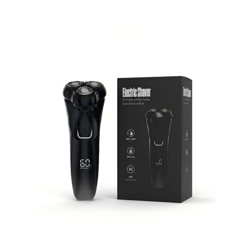 2026 Men's Electric Shaver ? Premium Rechargeable Design, 4D Floating Blades, IPX6 Waterproof, 1.5H Quick Charge, with Built-in Pop-Up Trimmer ? Perfect for Sensitive Skin and Travel