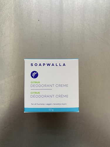 Soapwalla Citrus Sensitive Deodorant Cream - 2 oz Full Size, Natural & Vegan