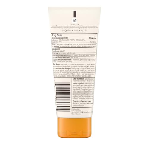 Aveeno Protect + Hydrate Moisturizing Body Sunscreen Lotion with Broad Spectrum SPF 60 & Prebiotic Oat, Weightless & Refreshing Feel, Paraben-Free, Oil-Free, Oxybenzone-Free, 3.0 fl. oz | Moisturizing, Body, Prebiotic Oat, Weightless, Refreshing Feel