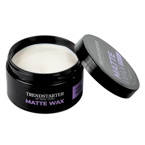 TRENDSTARTER Matte Wax 4oz Pack of 2 - Firm Hold, Matte Finish, Water-Based Hair Pomade for Men