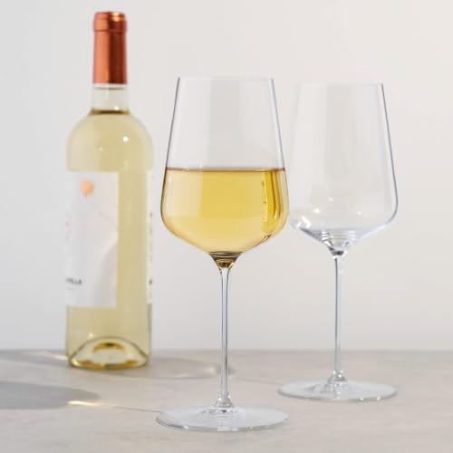 Spiegelau Definition Crystal Universal Wine Glasses - Set of 4, 19 oz, Elegant & Durable, Perfect for Red & White Wines, Universal Variation