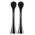 Black Hydrosonic Sensitive Brush Heads for Electric Toothbrush, Pack of 2 - Swiss Made