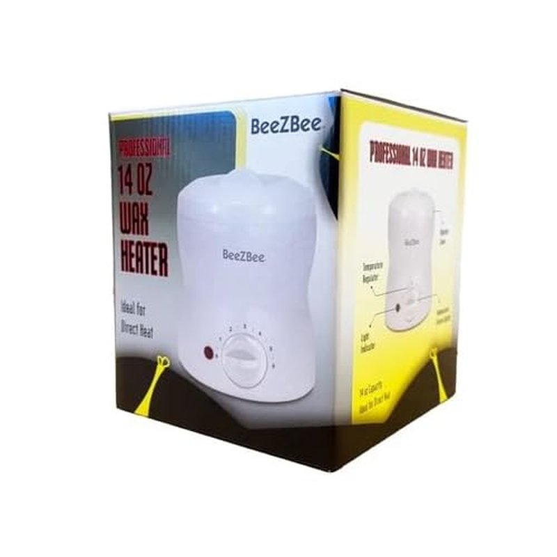 BeezBee Professional Wax Warmer, 14oz Capacity, Temperature Control Dial, White