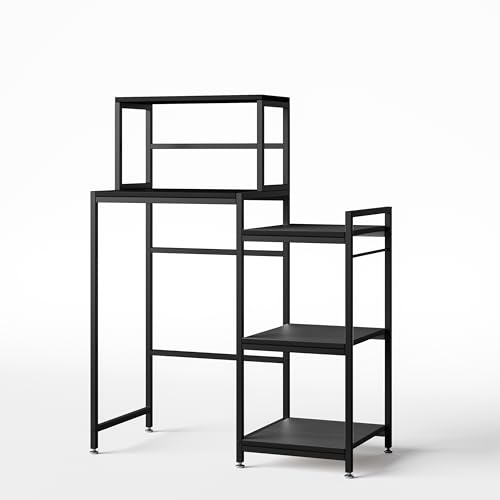 6-Tier Mini Fridge Stand with Storage and Hooks, Kitchen & Dorm Organizer