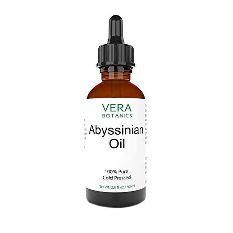 ABYSSINIAN OIL 100% Pure & Natural, Unrefined, Cold-Pressed For Face, Dry Skin, Nails, Lips, Body & Hair - Reduce Hair Breakage, Even Out Skin Tone, Therapeutic Massage