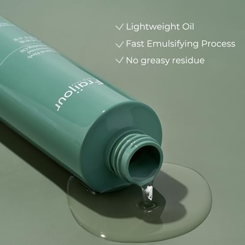 Fraijour Herb Wormwood Cleansing Oil ? Korean Deep Cleansing Makeup Remover & Pore Minimizer for Oily, Acne-Prone Skin, AHA BHA Exfoliation, Olive & Jojoba Oils, Lightweight, 7.1 fl.oz.