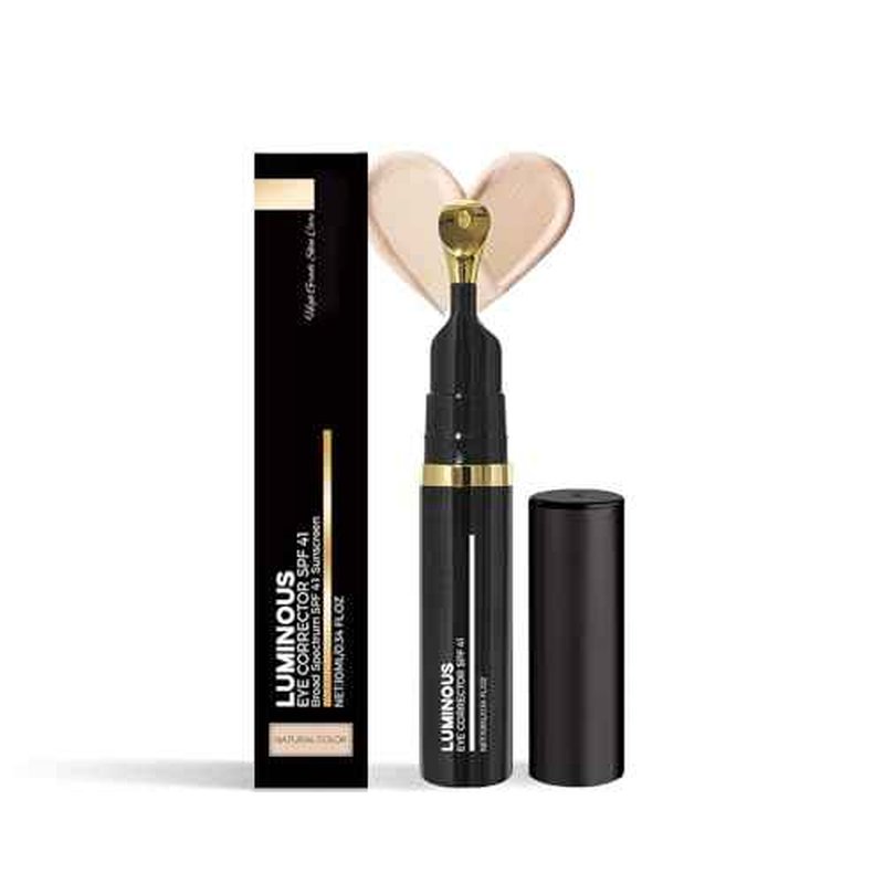 Eye Corrector For Dark Circles,Luminous Eye Corrector SPF 41,Anti-Aging Tinted Eye Cream,Under Eye Color Corrector for Dark Circles,Hydrating Eye Serum with Peach Undertone (Natural)
