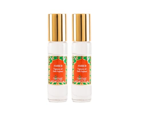 Nemat Amber Perfume Oil Roll-On 2-Pack - 10ml Unisex Fragrance, Amber Scent Variation of THIS listing
