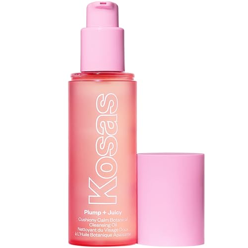 Kosas Plump + Juicy Cushiony Calm Botanical Cleansing Oil ? Hydrating Makeup Remover for Sensitive Skin, Non-Greasy Oil Cleanser with Ceramides & Squalane for Soft, Soothed Skin?