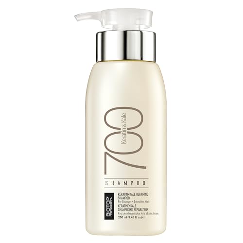 Biotop Professional 700 Keratin + Kale Hair Shampoo - Damaged Hair Repair, 8.45 Fl Oz