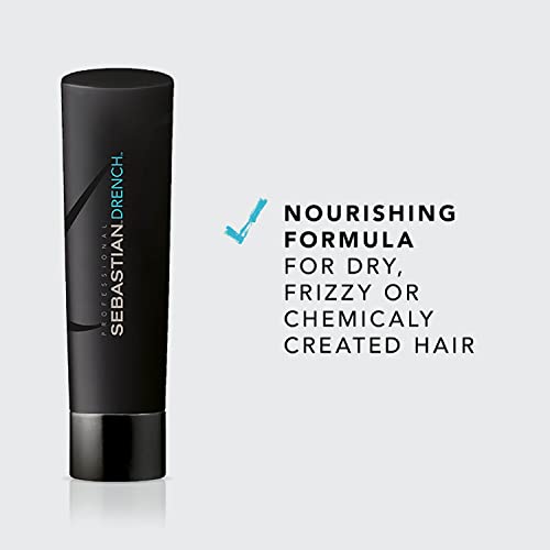 Sebastian Professional Drench Shampoo| Deep Moisturizing for Dry, Frizzy & Chemically Treated Hair