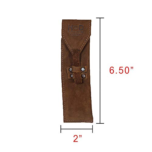 Hide & Drink Rustic Swayze Suede Leather Straight Razor Case Handmade