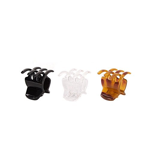 Goody Classic Half Claw Hair Clips - Pack of 4, 6 Count Assorted Colors