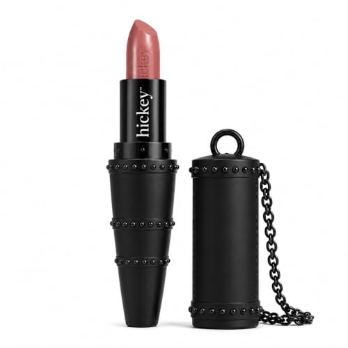 Nude Refillable Chain Lipstick Necklace - Long Lasting Hydrating Satin Finish