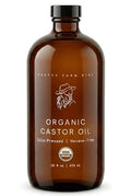 Castor Oil - Organic Cold-Pressed Hexane-Free Skin & Hair Treatment - Amber Bottle - Variation of THIS listing