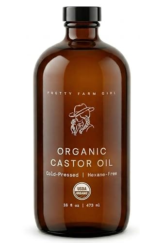 Castor Oil - Organic Cold-Pressed Hexane-Free Skin & Hair Treatment - Amber Bottle - Variation of THIS listing