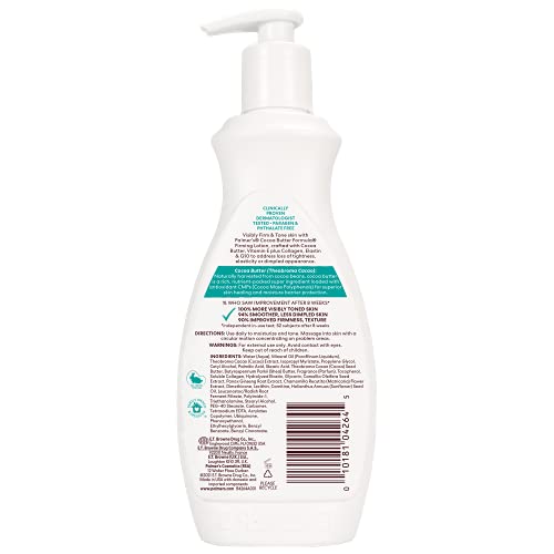 Palmer's Cocoa Butter Formula Skin Firming Body Lotion, Toning & Tightening Cream with Q10, Collagen & Elastin, Pump Bottle, 13.5 Oz. (Pack of 2)