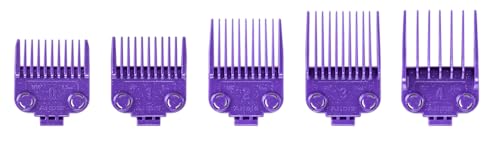 Andis OG Master Dual Magnetic Comb Guard Set 5-Pack - Purple, Variation of OG Combs