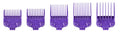 Andis OG Master Dual Magnetic Comb Guard Set 5-Pack - Purple, Variation of OG Combs