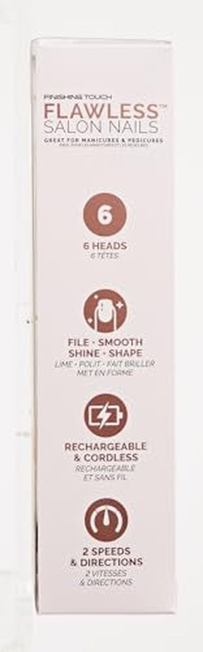 Finishing Touch Flawless Salon Nails - Professional Manicure Set for an at-Home Salon Experience - Files, Buffs, Shines, and Polishes for Instantly Beautiful Nails
