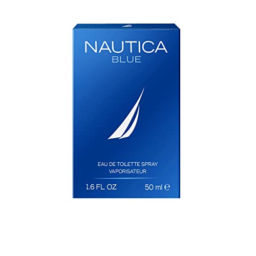 Men's Eau de Toilette Spray - Nautica Blue, 1.6 Fl Oz, Travel Size, Long-Lasting Fragrance - Blue Variation