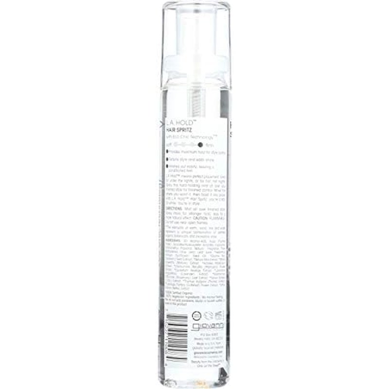 GIOVANNI L.A. Hold Hair Spritz - Maximum Hold Styling Spray, Lightweight, Lauryl & Laureth Sulfate Free - 5 oz
