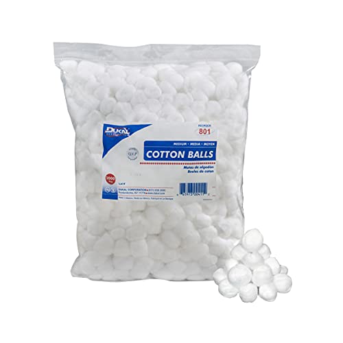 Dukal 801 Cotton Balls Medium, Non-Sterile, Pack of 2000