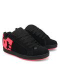 DC Womens Court Graffik Skate Shoes Black Hot Pink Size 7