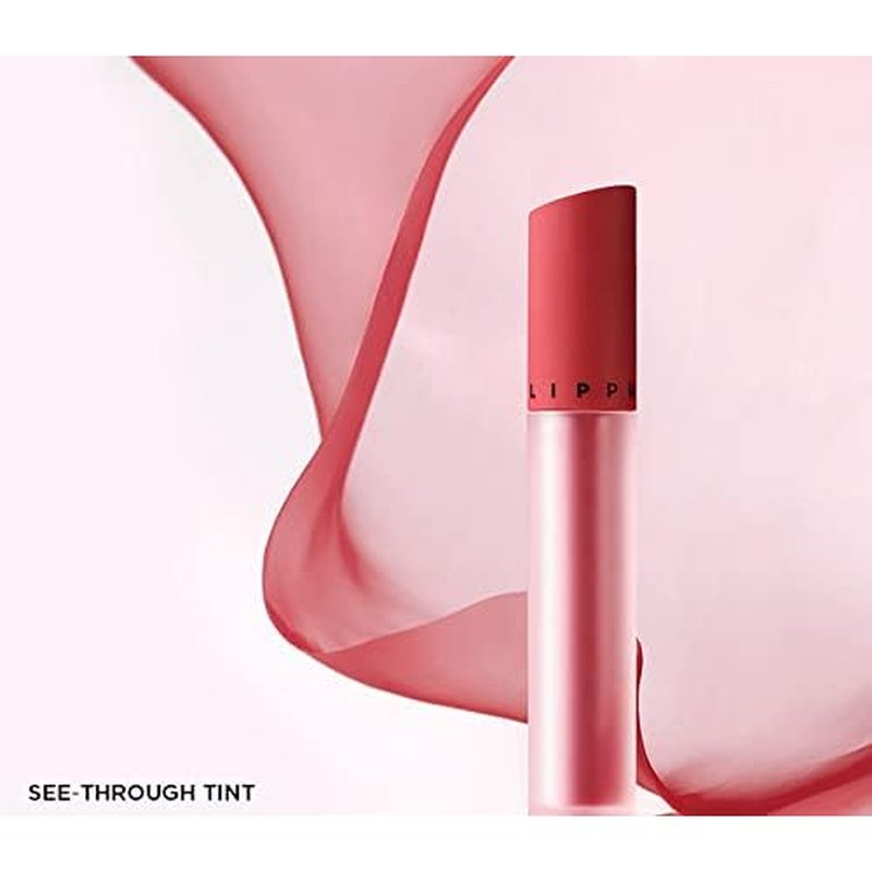 JUNG SAEM MOOL LIP-PRESSION See-Through Tint 0.14 Fl Oz, Soft Blurred Velvet Tint with Lightweight Long lasting Hydration, Seamless Fit Texture, Mood Tone Color, Korean Lip Makeup (RUBY VEIL)