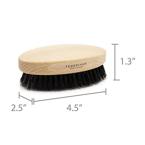 Fendrihan Genuine Boar Bristle Hair Brush with Beech Wood Handle Medium-Soft