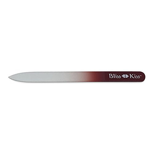 Bliss Kiss Simply Crystal Nail File - Large - Czech Glass - with case and Sleeve (Pack of 2)