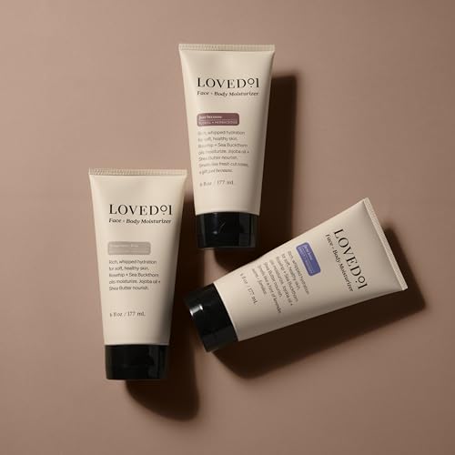 Loved01 Fragrance-Free Daily Face & Body Moisturizer 2-Pack, 6 Fl Oz