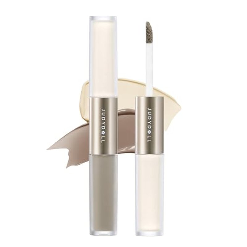 JUDYDOLL Liquid Contour & Under Eye Brightening,Highlighter, Buildable, Ultra-Blendable Contour, Face Contouring Liquid (02 Fair With Warm Undertones)