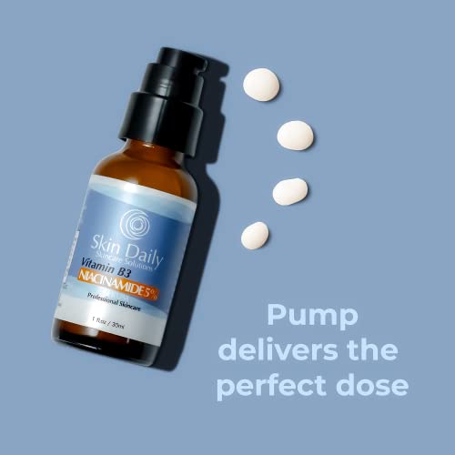 SkinDaily Niacinamide Serum for Face 1oz - Vitamin B3 Pore Minimizer, 5%