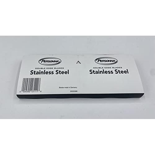 Personna Stainless Steel Double Edge Blades - 100 Pack 100 razor blades by Personna