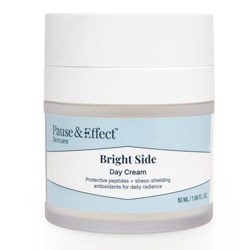 Pause & Effect Vitamin C Day Cream for Menopausal Skin, Brightening Daily Moisturizer with Peptides, Ectoin and Ferulic Acid, Hydrating Cream for Radiance and Even Tone