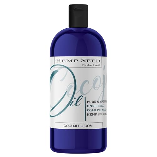 Hemp Seed Oil - Pure, Cold Pressed, Undiluted Carrier Oil 33 oz (1 Quart) cocojojo
