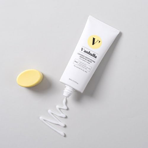 V¡¯anhalla Ceramide Moisturizing Serum in Cream 2.70fl.oz. | Vegan, Deep moisturizing, Nourishing, Glow skin. Daily facial moisturizer with Ceramide NP, 3 types of Hyaluronic acids, Panthenol