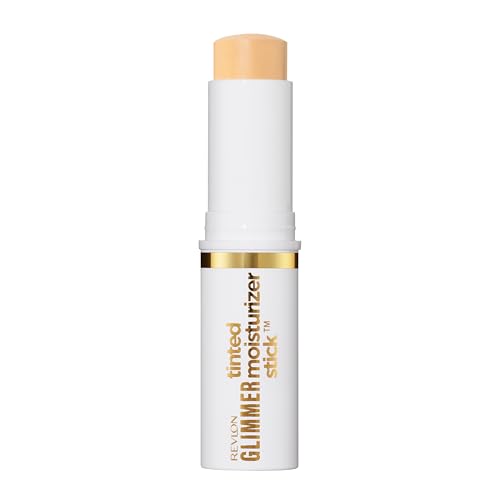 Revlon Glimmer Tinted Moisturizer Stick for Face, Lightweight Foundation, Hydrating Skincare-Infused Makeup, 110, 0.31 oz