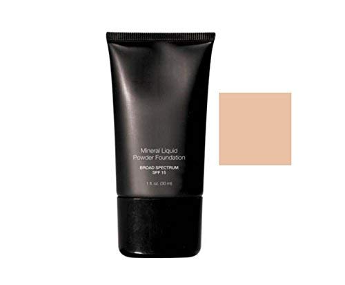 All Beauty Mineral Liquid Foundation SPF 15 Porcelain – Full Coverage, Hypoallergenic, Sun Protection
