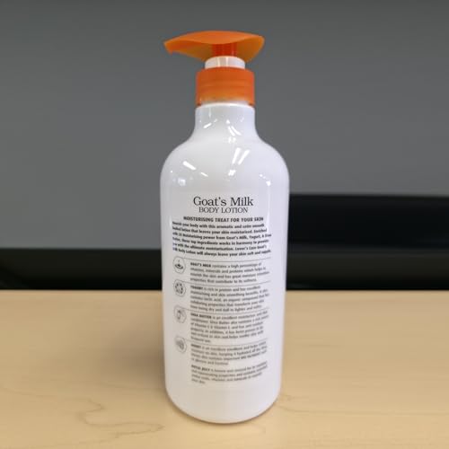Lovercare Goat Milk Body Lotion for Dry Skin Royal Jelly & Honey 27.05oz (800ml) - Pack of 2¡¦