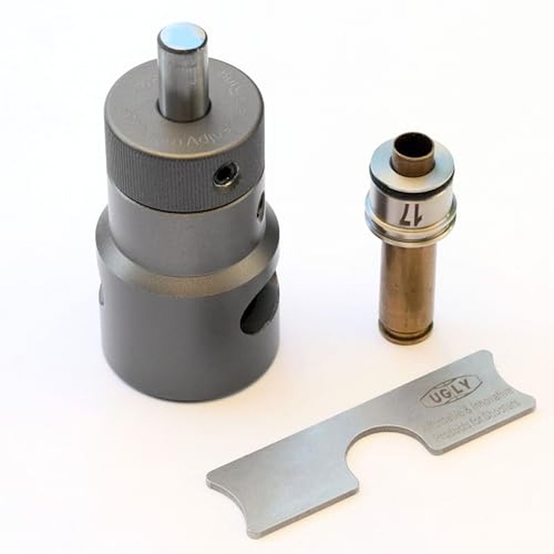 Derraco Engineering Ugly SRT Shoulder Referenced Brass Case Trimmer - Simple, Precise, and Fast