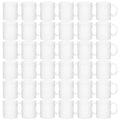 White Ceramic Coffee Mug Set 36pcs 11oz Dishwasher & Microwave Safe