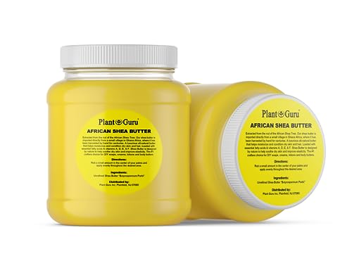 Pure African Shea Butter 3 lbs - Natural Moisturizer for Skin & Hair, Bulk